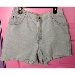 VTG 90s Gitano Denim Jean Shorts Cut Off Frayed Grunge Light Wash Size 16 Flaw